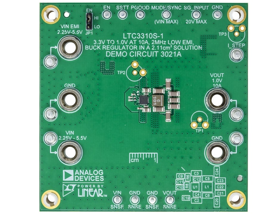 Analog Devices Inc. LTC3310S DC3021A-Demonstrationsboard Analog Devices Inc. LTC3310S DC3021A-Demonstrationsboard